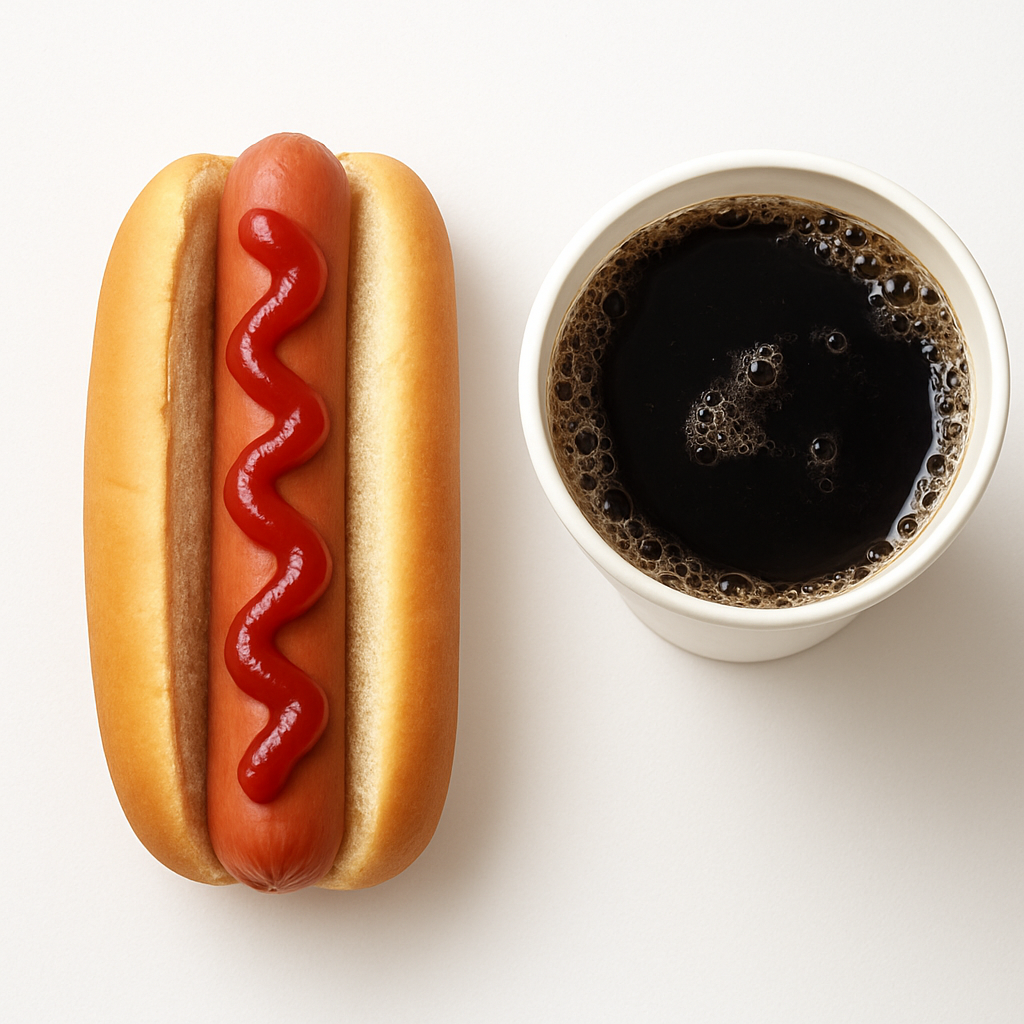 Hot Dog & Soda Combo from the Costco food court